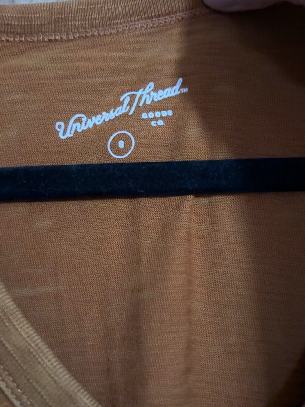 Universal Thread V-Neck Tunic Dress in Rust - Picture 2 of 2